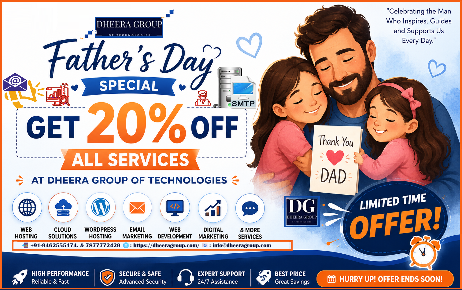 Father’s Day Special: Get 20% OFF All Services at Dheera Group of Technologies – Limited-Time Offer 1 Father’s Day Special: Get 20% OFF All Services at Dheera Group of Technologies – Limited-Time Offer